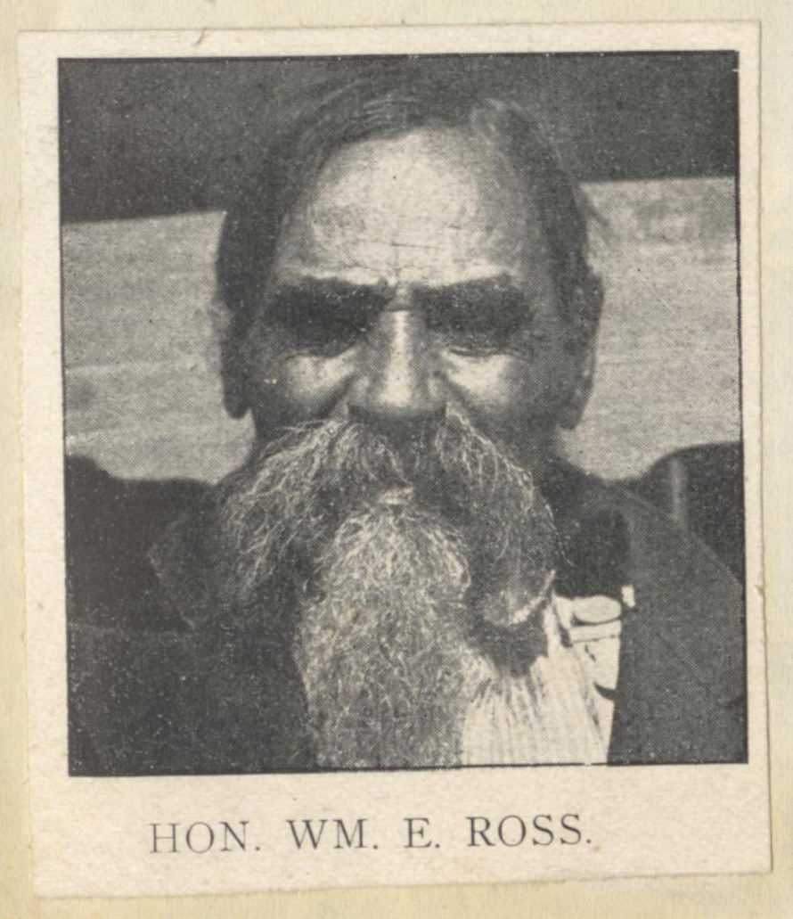 Portrait of the Hon. William E. Ross